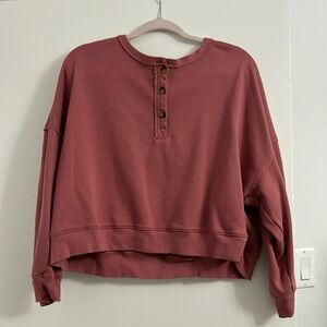 pink/rose cropped sweater